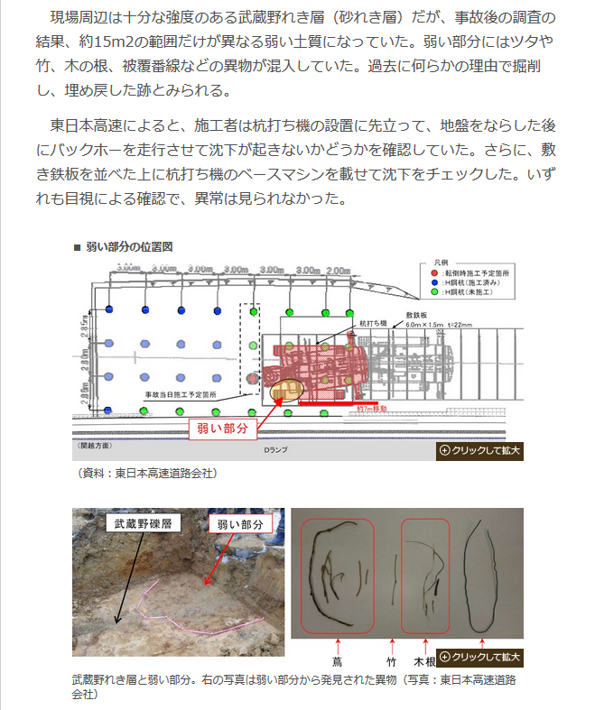 杭打ち機の転倒事故にぞっとする 地質屋さんと呼ばないで