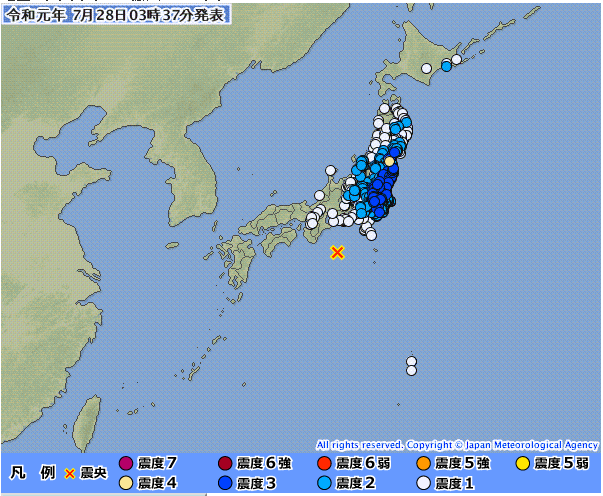 三重県南東沖M6.5 dep=420km