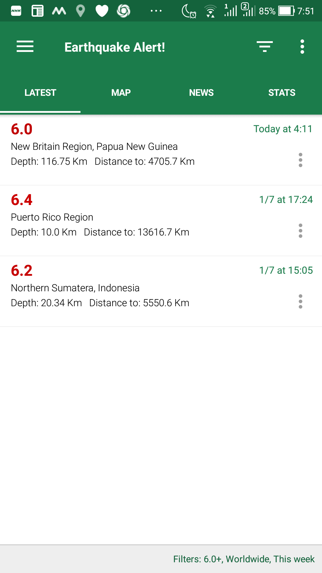 インドネシア（スマトラ島）M6.2　dep=20.3km