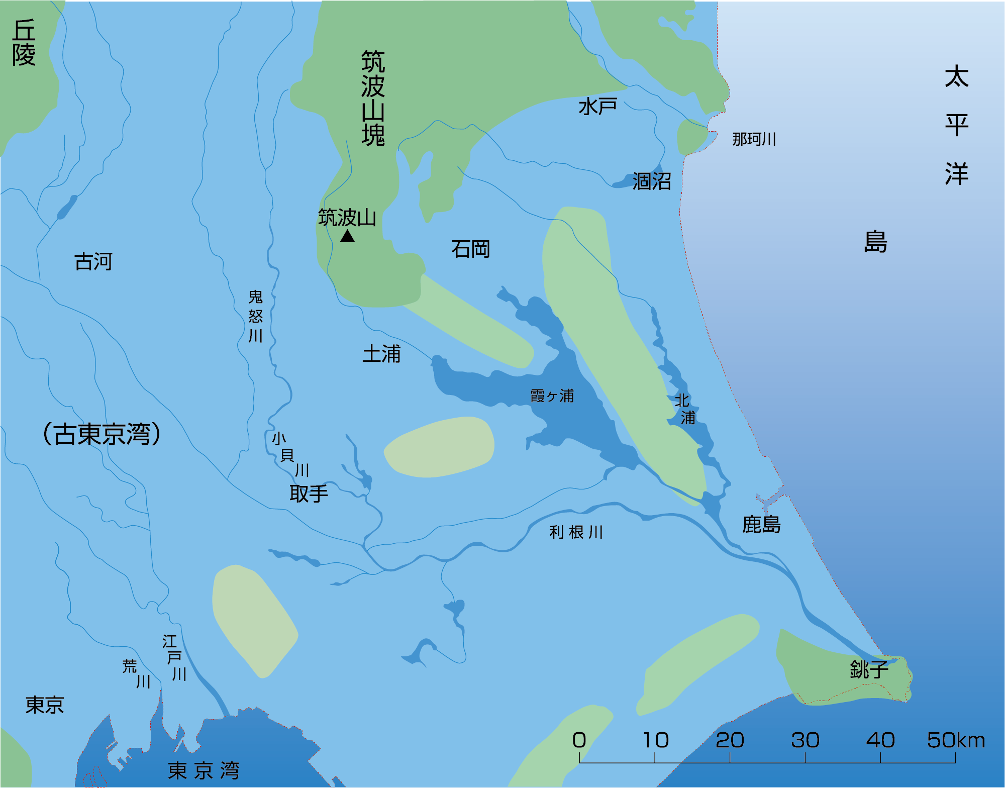 もともと鬼怒川水系と言われる印旛沼の形成史がよく解らなかったので深掘ってみた