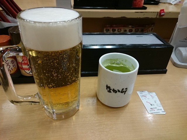 Nakau (なか卯 今池店)にやってきました。金は無いけど吞みたいの。