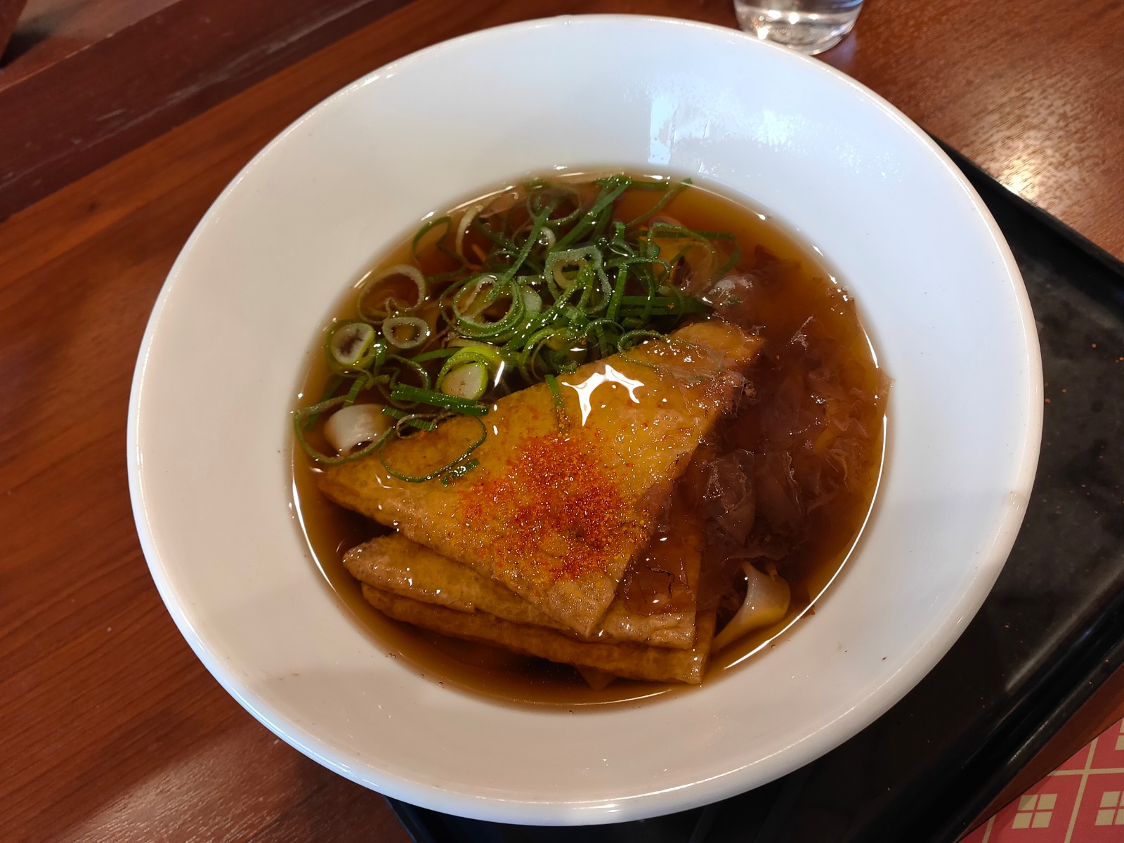 長篠設楽原PA（上）にある味蔵にやってきました。きつねきしめんいただきました 。