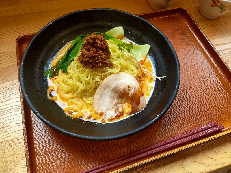どんぐりキッチン＠道の駅どんぐりの里いなぶにやってきました。冷やし豆乳坦々麺を食べてみた。