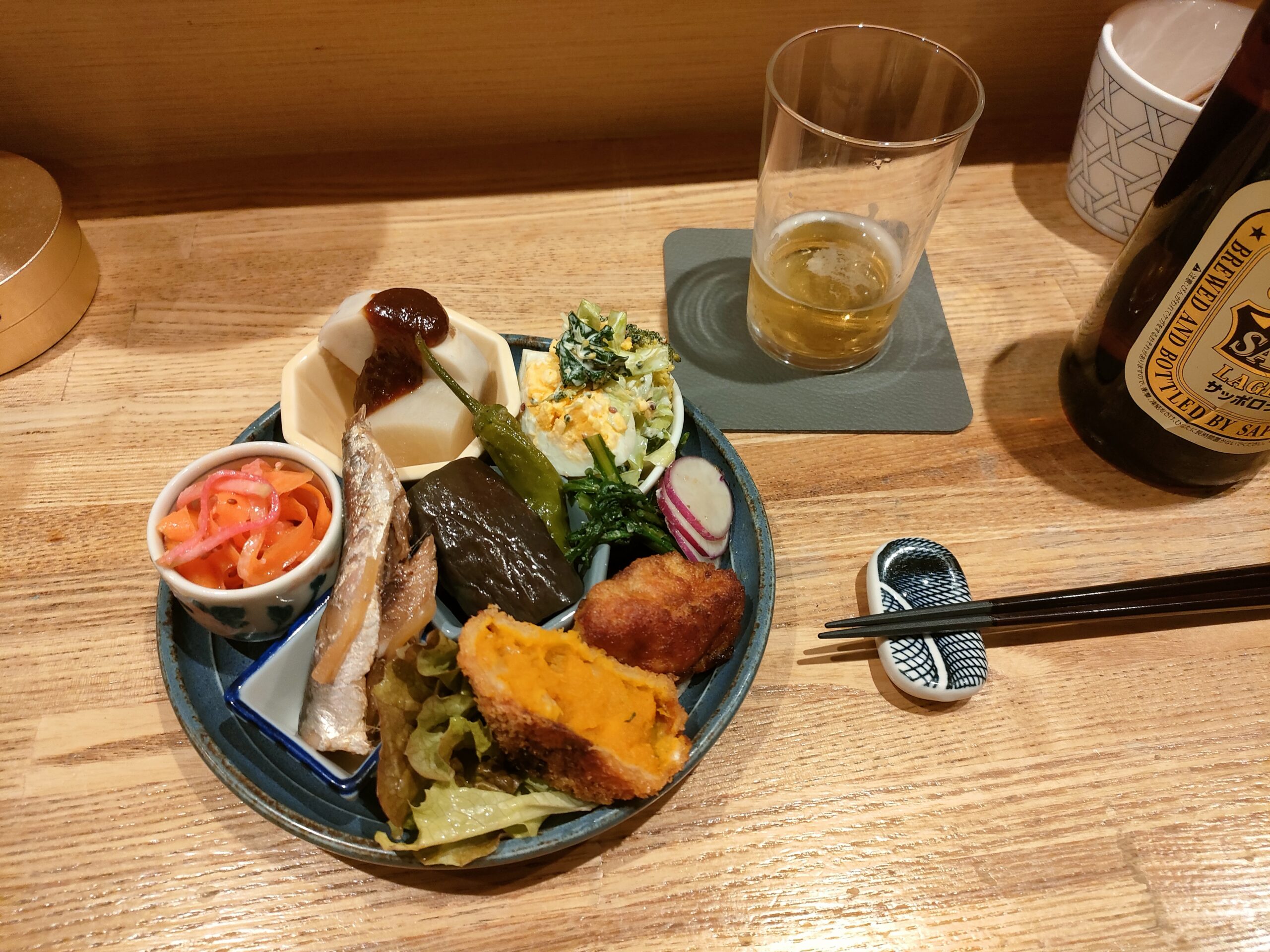 イボンヌ＠名古屋市千種区池下にやってきました。おばんざい八種盛りは嬉しい。