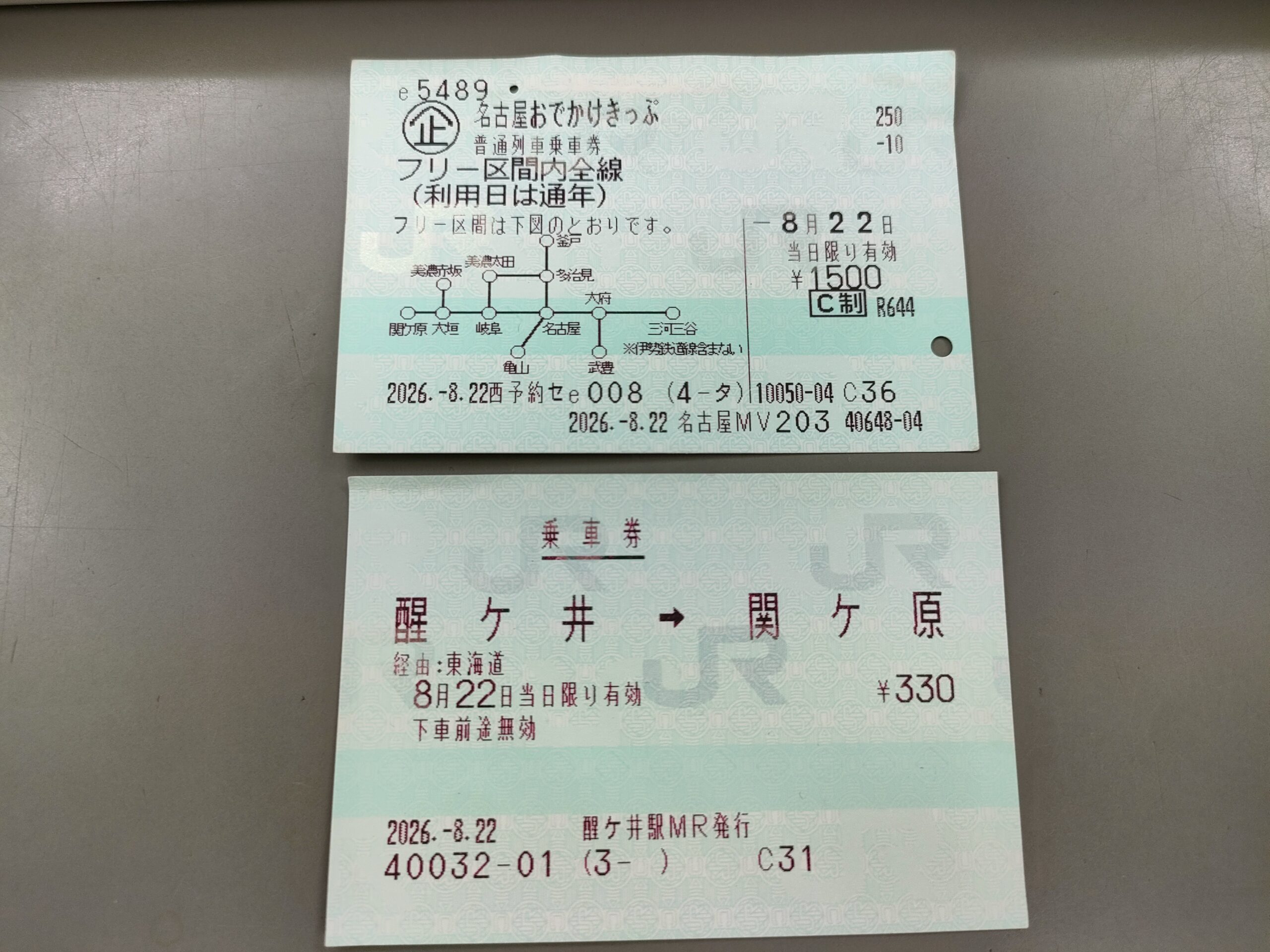 名古屋おでかけきっぷを使って醒ヶ井（滋賀県米原市）に行った件