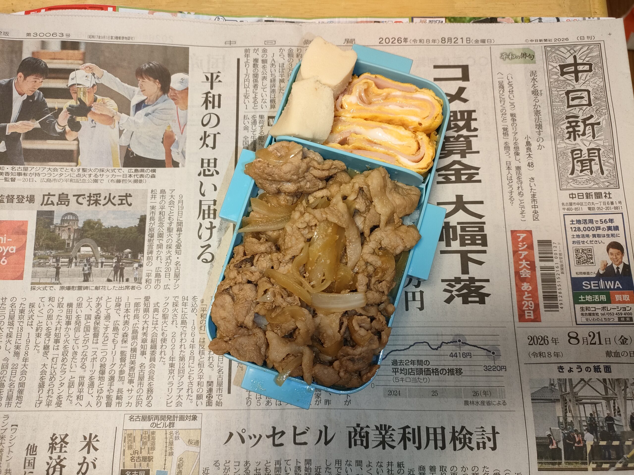 2026年8月21日(金)の弁当おじさん