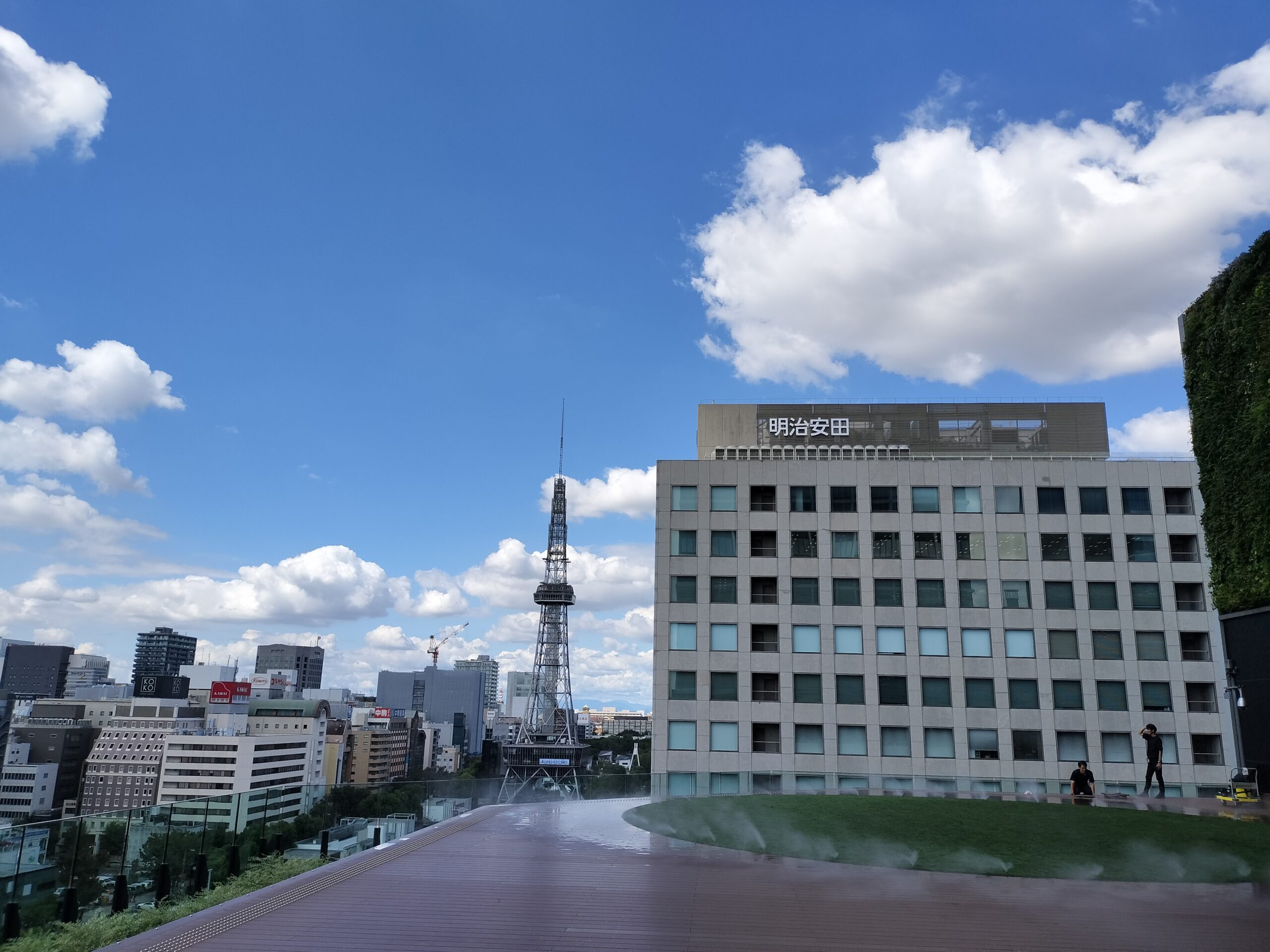 久屋大通公園にやってきました。ブルーインパルス（令和8年9月19日(土)）の撮影場所はどこが良いのか下見してみた。